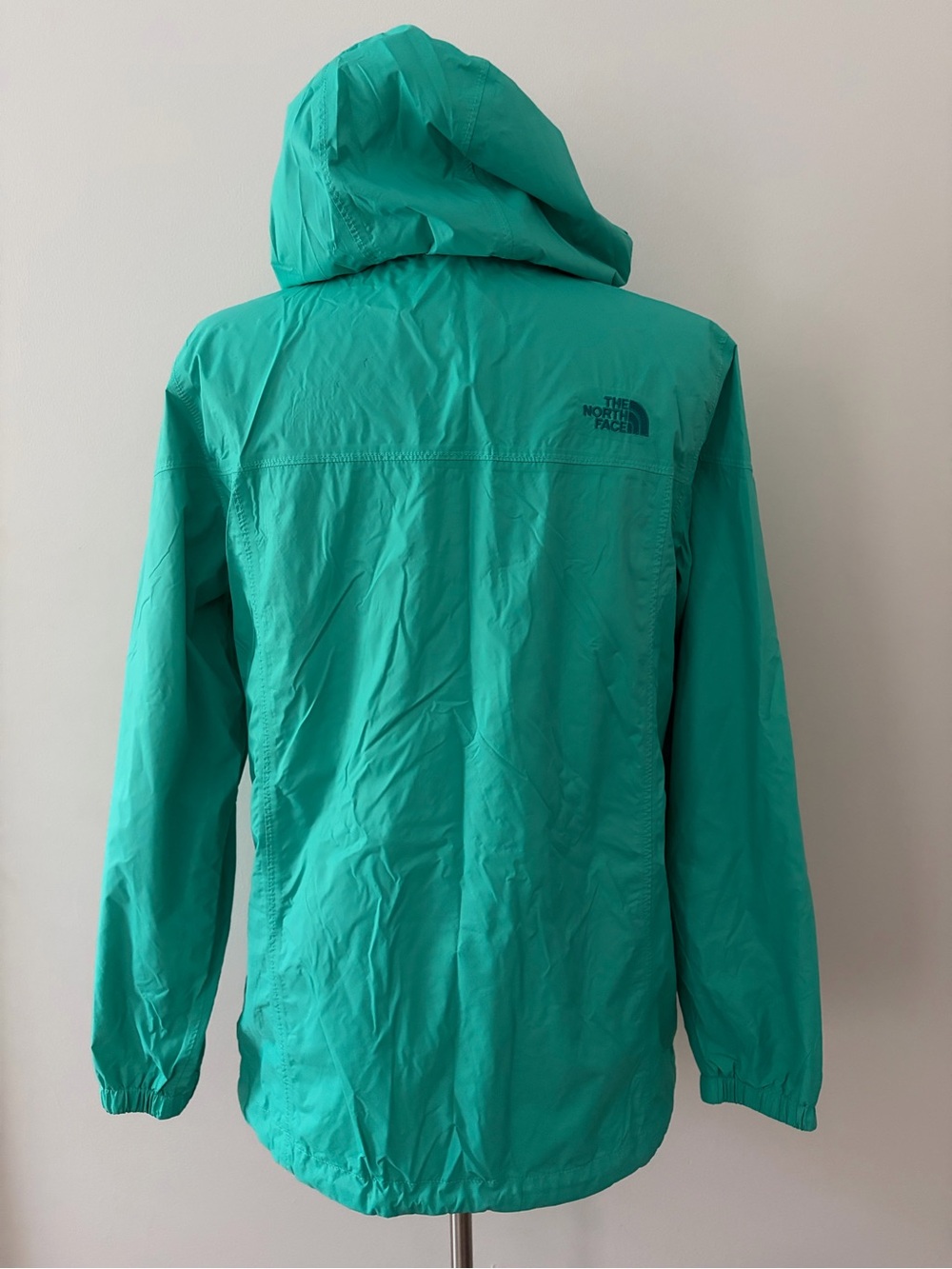 The North Face Juniors Teal Hooded Windbreaker Jacket Gorpcore Outdoorsy - Picture 8 of 11